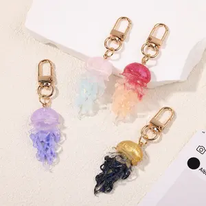 Glitter Jellyfish Keychain| bag pendant| Car pendant| Gift Idea