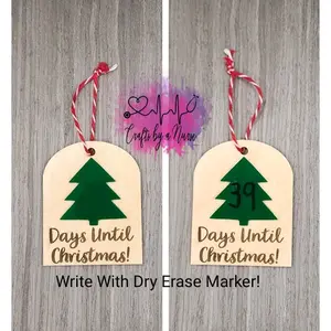 Christmas Countdown Dry Erase Ornament