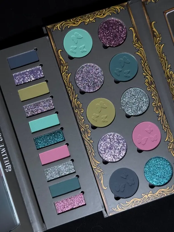 Shellwe Makeup Farasha Matte Shimmer Duo Chrome Flake Eyeshadow Palette Glam Pack Glitter Glitter Beauty Shellwe Makeup Farasha Matte Shimmer Duo Chrome Flake Eyeshadow Palette Glam Pack Glitter Glitter Beauty