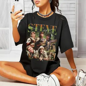 Steve Irwin Vintage Graphic 90s T-shirt, Crocodile Hunter Homage Graphic Sweatshirt Unisex, Bootleg Retro 90's Fans Hoodie, Retro Unisex Tee vintage  chrome hearts