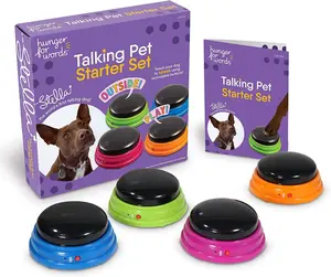 Interactive Dog Training Buttons Starter Set - Recordable Buttons for Teaching Your Dog to Communicate in Fun Training Games