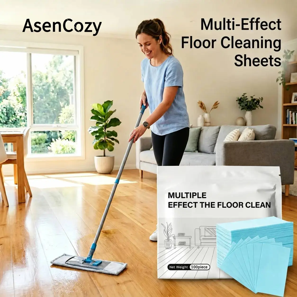 All-New Upgrade Floor Cleaning Tablets, Household Multi-Purpose Cleaner for Hardwood, Laminate, Tile & RV Walls, Antibacterial Deodorization Maintenance Cleaning Products