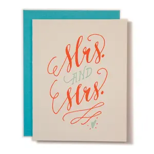 Mrs. & Mrs. Wedding Card