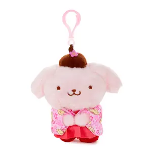 Pompompurin Plush Mascot Clip (Spring Kimono Series)