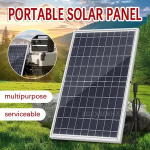 10W Solar Panel, Portable Solar Charger with Controller, DC Port, Outdoor, Camping, for Hiking, Cell Phone, Watch, RV, Boat, Camping, Emergency Power Supply