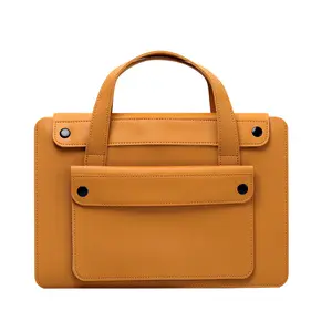 Pu Leather Large Capacity Travel Briefcase, 14in-16in Laptop Case, Waterproof Stain-Resistant Foldable Bag with Accordion Design & Multi-Compartment Organiser,summervibes
