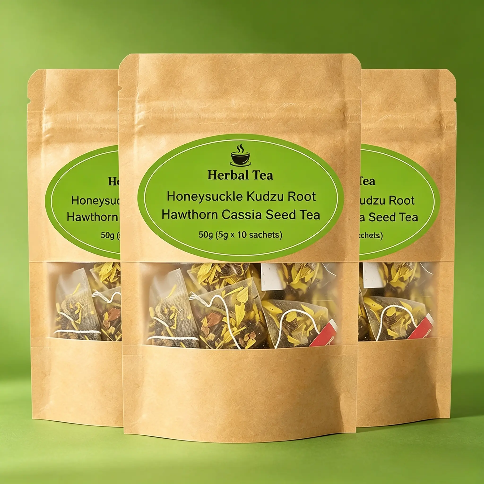 Golden Herbal Infusion, 30 Teabags. Honeysuckle, Chrysanthemum, Cassia Seed, Pueraria Root, Winter Melon, Licorice & Hawthorn Create a Beautiful Golden Cup. Caffeine Free, Naturally Soothing Sip. Perfect Hot or Iced.