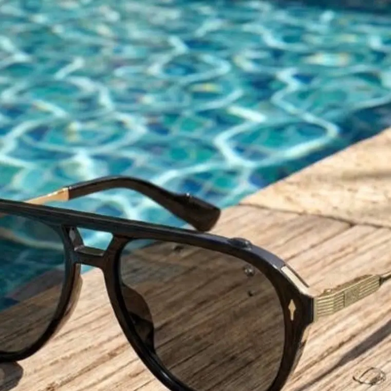 Oliver Black Aviator Sunglasses