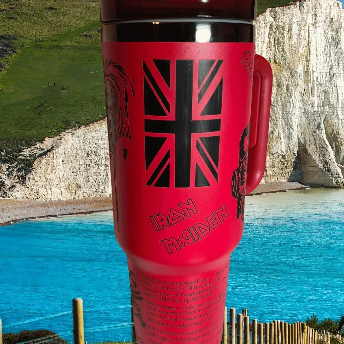 40 oz Stainless Steel Tumbler — “Run For Your Life” World Tour