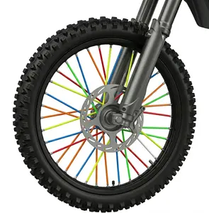 Wheels&Wild 72Pcs Spoke Covers Spoke Skins, Universal Wheel Wraps with Mixed Options, Decorative Protector for Dirt Bike Motorcycle Bicycle Wheelchair, Fit 8-21 Inch Rims