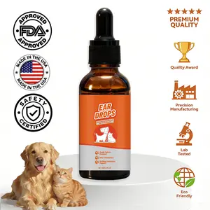 Carmelie Dog Ear & Skin Relief Drops, Yeast Infection Treatment for Dogs – Bacon Flavor 30ml | Soothes Itching, Supports Healthy Ears & Skin, Allergy Relief for Puppies & Dogs