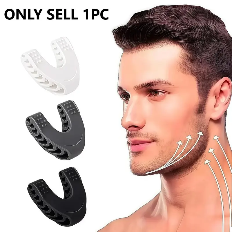 U Shape Jaw Exerciser, 1 Count Mouth Jawline Definition Facial Muscles Face Fitness Muscle Chew Ball, LINGPENG Bite Breaker Training Equipment, Chin Exerciser