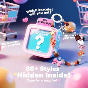 [Cuckoo DIY Hanging Chain Blind Bags] -- Open in Live -- High-Quality Handmade Ins Style Anti-Loss 80 Unique Action Figures Model Keychains & Mobile Phone Chains