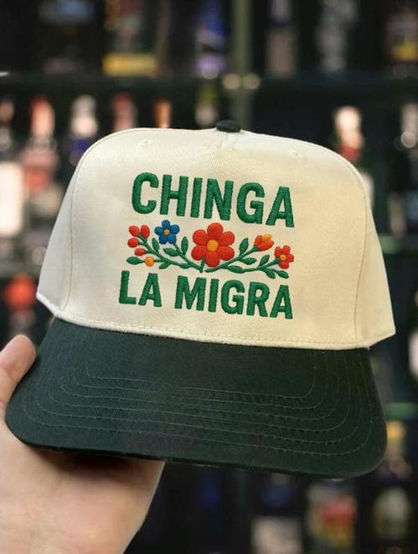 Chinga La Migra Trucker Hat, Anti ICE Hat, Abolish ICE Hat, Anti Deportations Hat, Mexican Pride, Mexican Folkart, Liberal Protest Hat