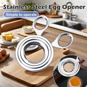 1 Count Stainless Steel Egg Cutter, Durable Steel Egg Shell Snipper for Kitchen Use