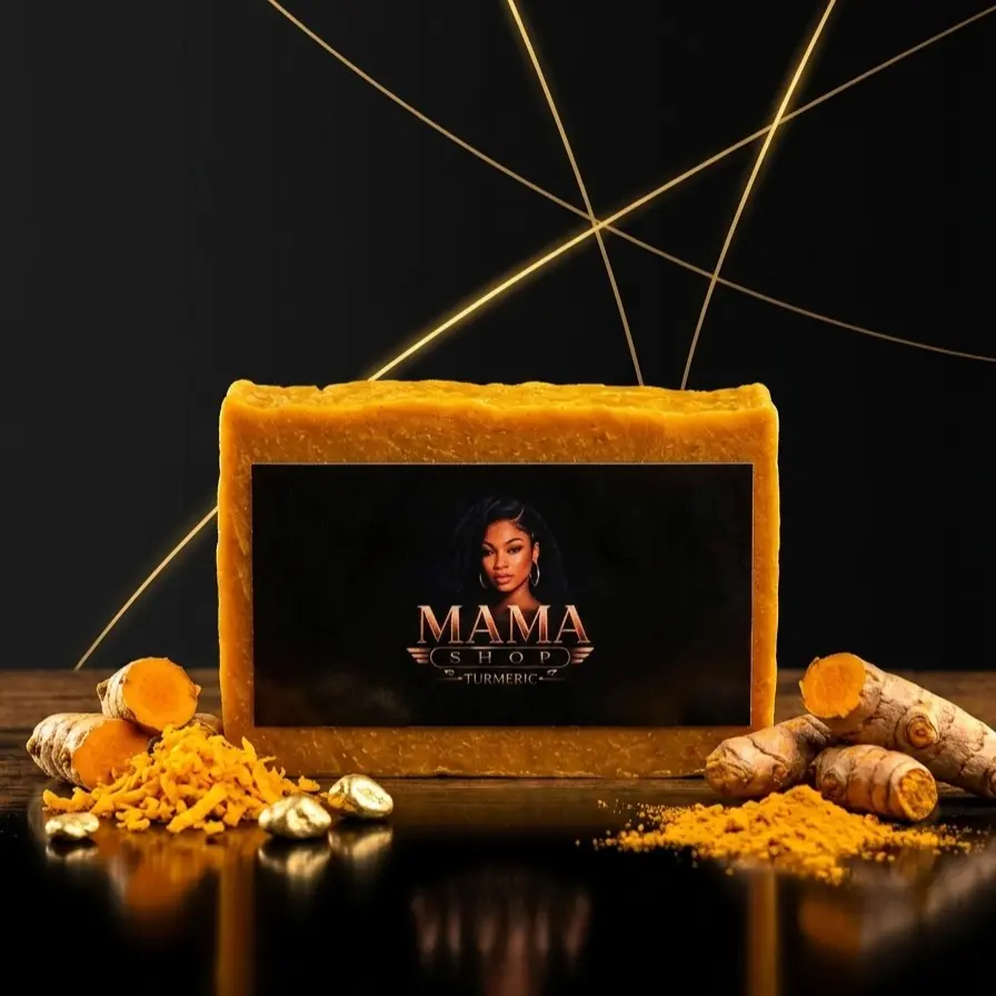 1 Turmeric Soap-  Mama Shop Organic Turmeric Glow Soap Brighten, Cleanse, and Nourish.