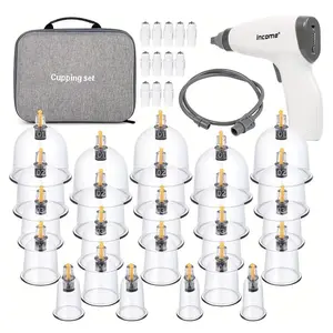 Cup Smart Cupping Massager 12/24 Cans Electric Vacuum Cupping Body Massager Suction Cups Jar Set Acupuncture Apparatus