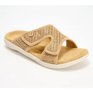 Revitalign Orthotic Memory Foam Slide Sandals - Kholo Raffia
