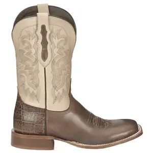 Tony Lama Mens Jinglebob 11 Inch Square Toe  Casual Boots Mid Calf - Beige, Brown
