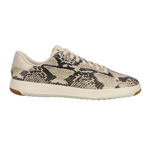 Cole Haan Womens Grandpro Print Lace Up Sneakers Shoes Casual - Beige