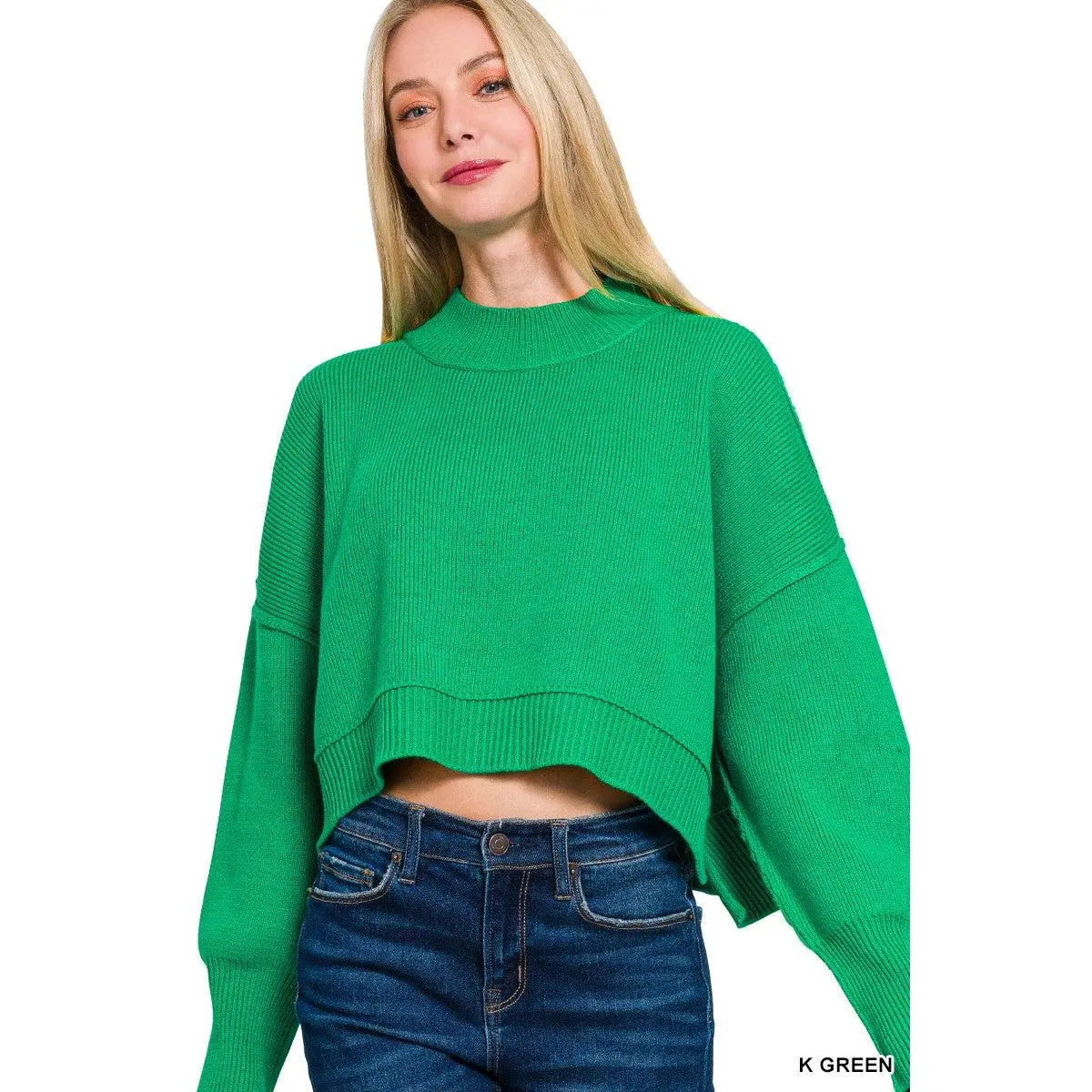 Oversized Crop Sweater