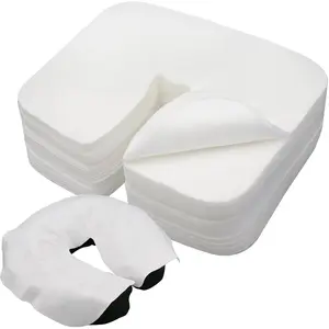 300 Count Disposable Face Cradle Covers – Ultra Soft, Luxurious, Non‑Sticking Massage Face Covers, Headrest Covers for Massage Tables & Massage Chairs – Bulk Professional Pack for Spas, Salons, Massage Therapists, and Home Use – Breathable, Hypoallergenic