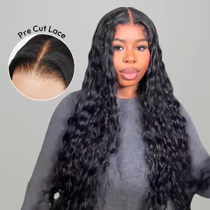 West Kiss Glueless Wig Loose Deep 7x4 Closure Wig Ready To Go Human Hair Wigs Pre Cut Pre Plucked With Baby Hair