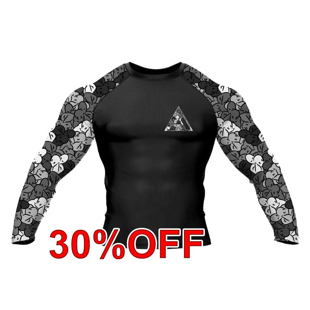 Silver RNC-Camo Jiu Jitsu Long Sleeve Rashguard