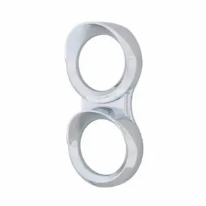 United Pacific Small 2 Gauge Cluster Bezel with Visors for 2008-2017 Freightliner Cascadia Chrome Plated Molded Plastic Vertical or Horizontal Configuration