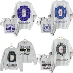 ALL TEAM STADIUM FOOTBALL SWEATSHIRT ASH GREY, Helmet Football Pullover Impressions Artwork, Vintage 90s Football Helmet Stadium Graphic Shirt, Gameday Hometown Apparel Inspired Sports, All Teams Gifts For Football Fans Sport, Womenswear Menswear