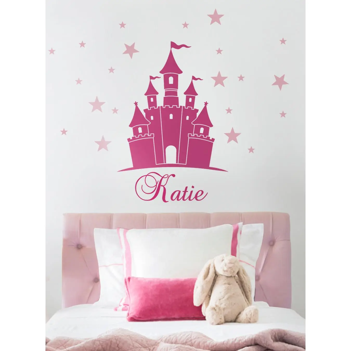 Princess Castle Wall Decal with Personalized Name