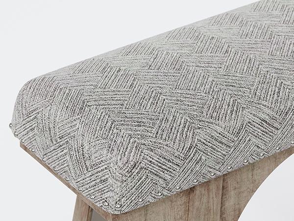 Upholstered Bench, Solid Wood & Nailhead Trim, Home Finds, Room Decor, Cozy Vibe, Versatile Seating for Family & Guests, Rustic Farmhouse Style, Entryway Dining Room Bedroom, Breathable & 300LBS Sturdy