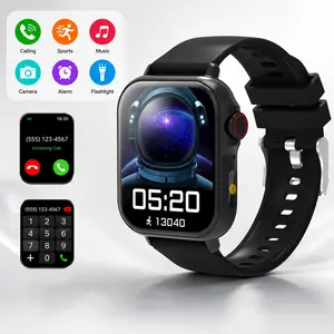 1.83 Inch HD Smartwatch, Multiple Color Bands, Wireless Calling, Alarm, Calendar, Music Player, Sedentary Reminder, LED Light, Ideal Gift
