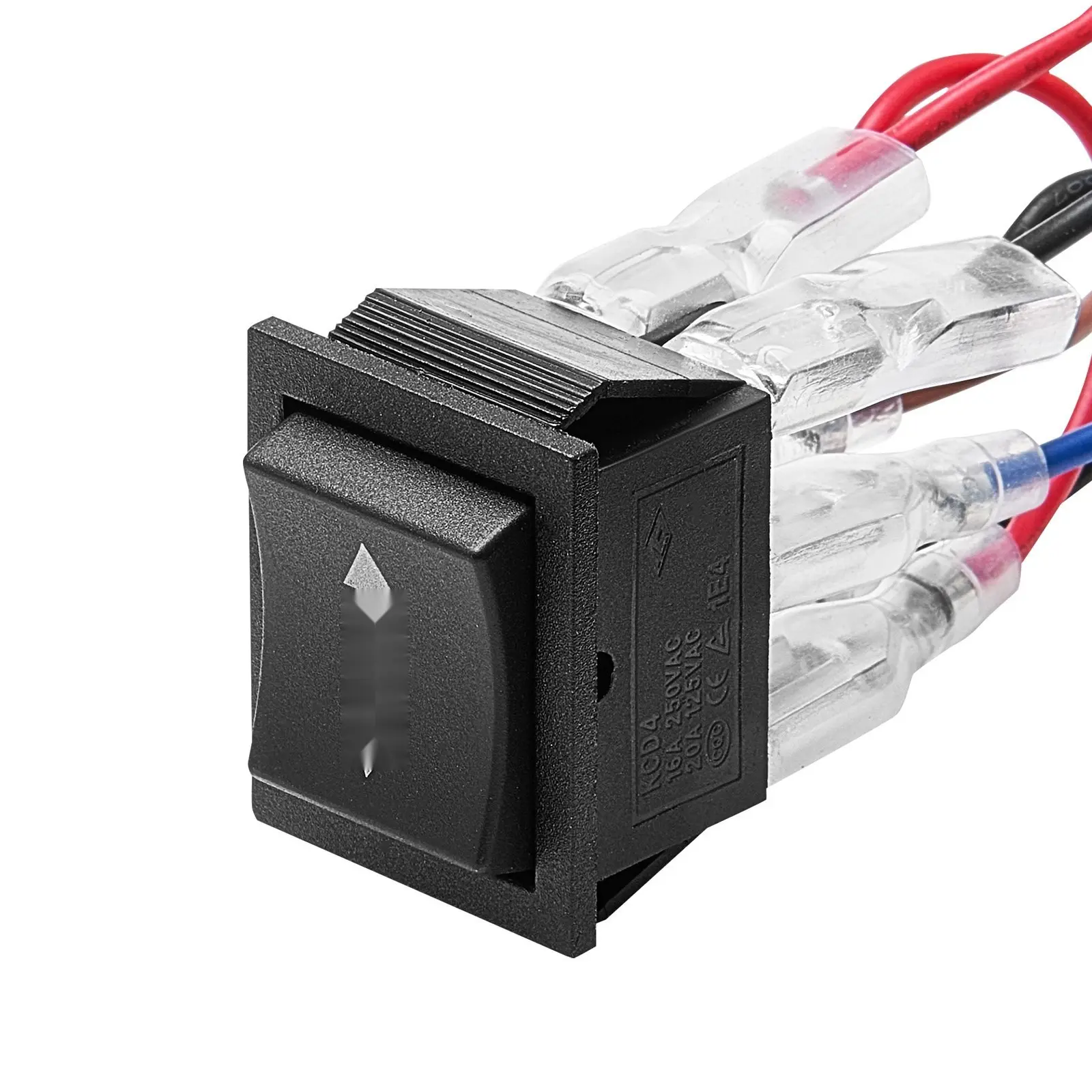 DPDT Rocker Switch, 6-Pin Momentary, 3-Position On-Off-On Polarity Reversing Switch for Automotive, Marine, and Home Appliance Power Control, AC 250V 16A / 125V 20A, Great for Automotive, Marine, and Home Appliance Projects