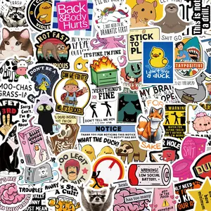 130PCS Funny Saying Sticker Pack - Snarky, Sarcastic Bold Humor Vinyl Waterproof Meme stickers for laptop, computer, water bottle, ipad, phones bumper folding  chair sticker pack Prank Hilarious