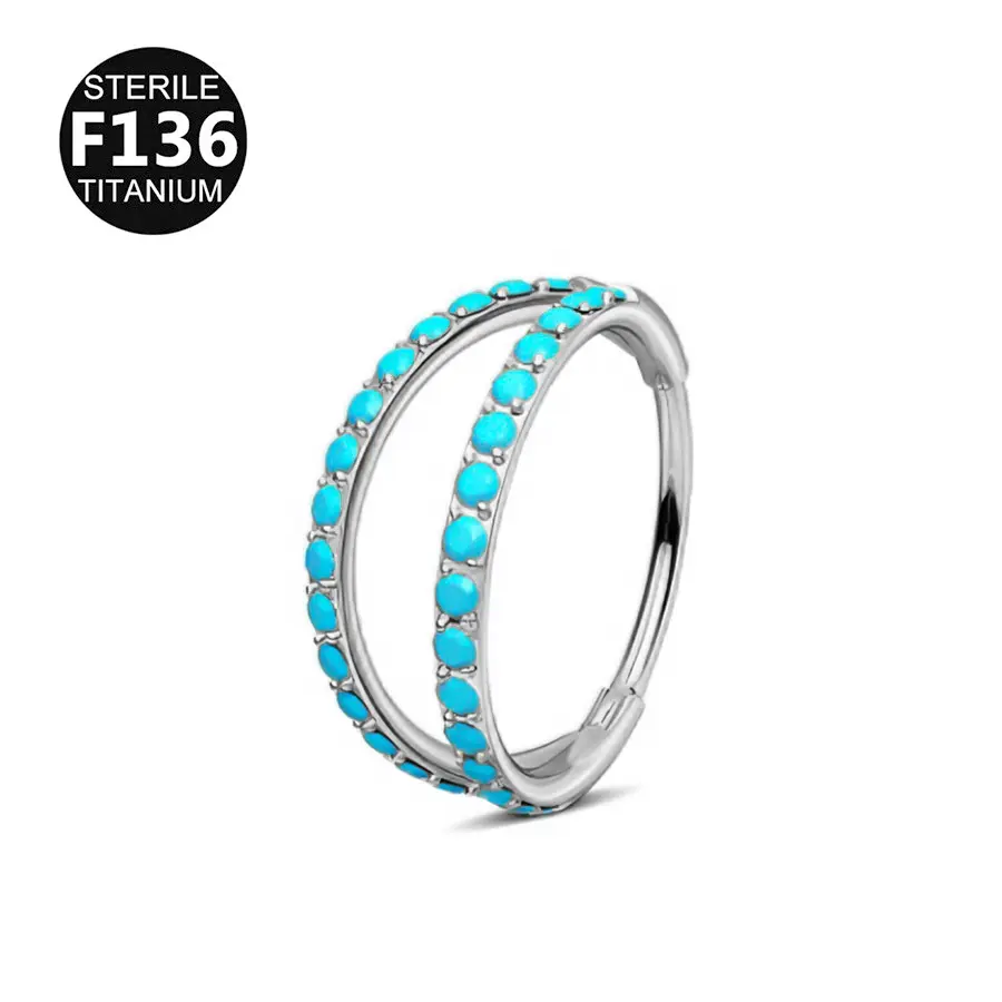 Slender silver turquoise