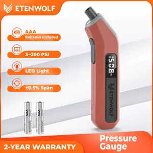 ETENWOLF Probe T300 Tire Pressure Gauge 200 PSI, Digital Tire Gauge with Bright LED Display, Tire Gauges for Tire Pressure Measurement Measuring Tool Car Aaa Batteries Included