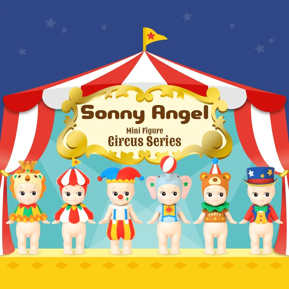 Sonny Angel Circus Series – Full Box or 1PC Mini Figure Set | Kawaii Mystery Characters for Collectors & Blind Box Fans