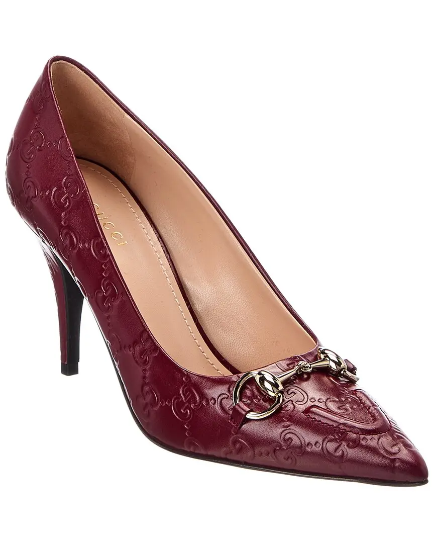 Gucci 90 GG Horsebit Leather Pump Gucci 90 GG Horsebit Leather Pump