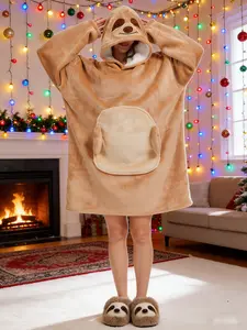 Warm Animal Style Reddy Panda Compound Hoodie Cozy Quality Sweatshirt for Women and Men Cute Fashionable Casual Wear Soft Warmth Perfect for Fall and Winter Activitiy Teddy Bear