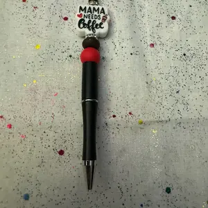 Beaded ink pens