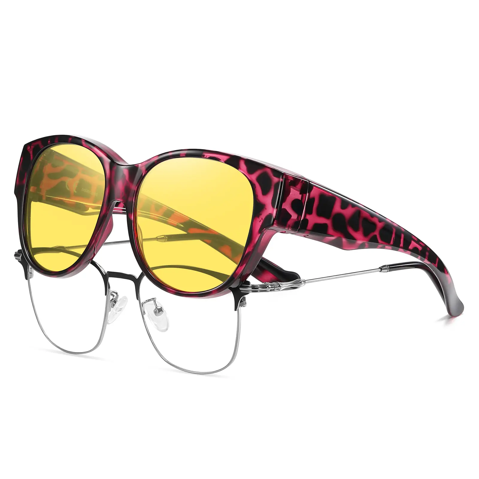 Purple Tortoise Frame Night Vision Lens