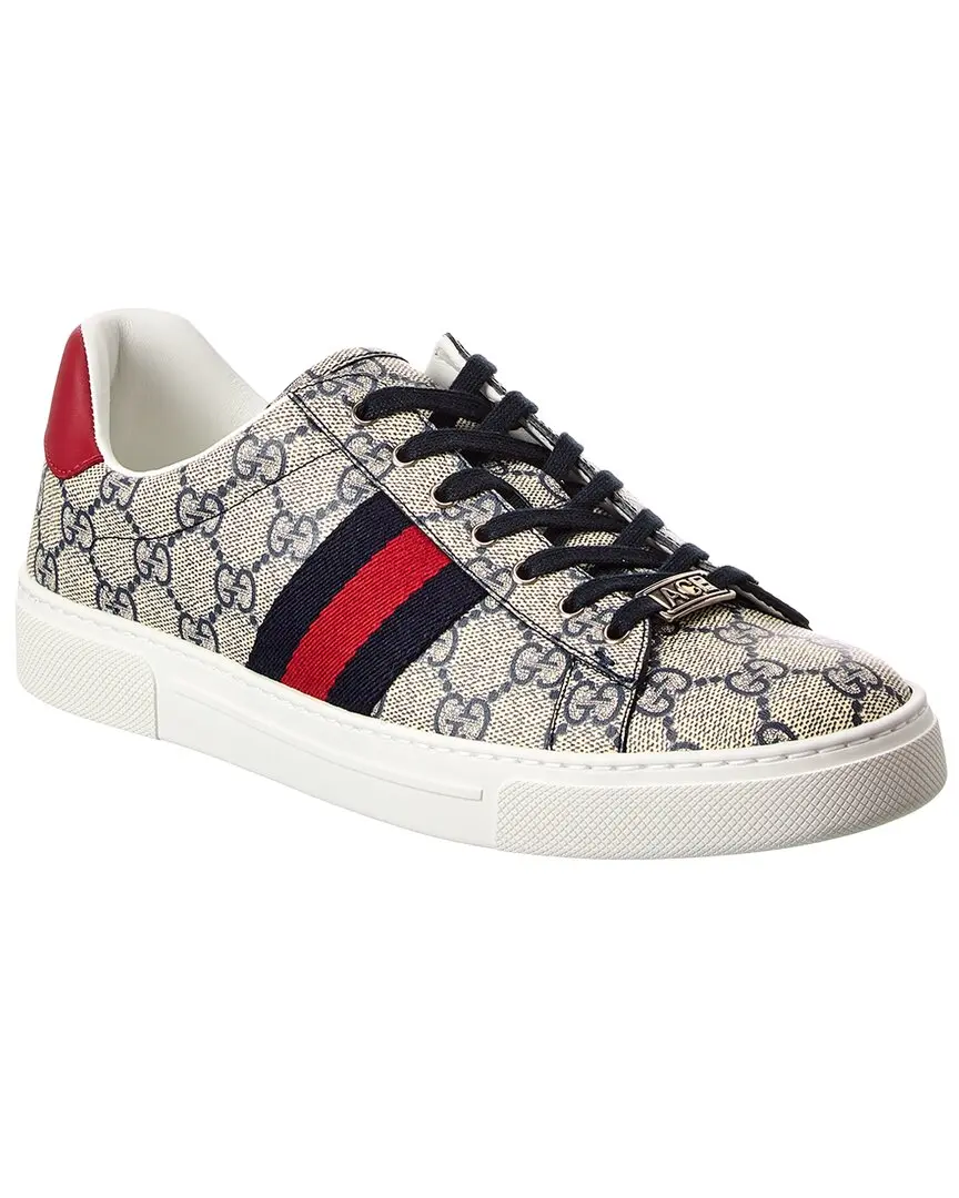 Gucci Ace GG Supreme Canvas & Leather Sneaker