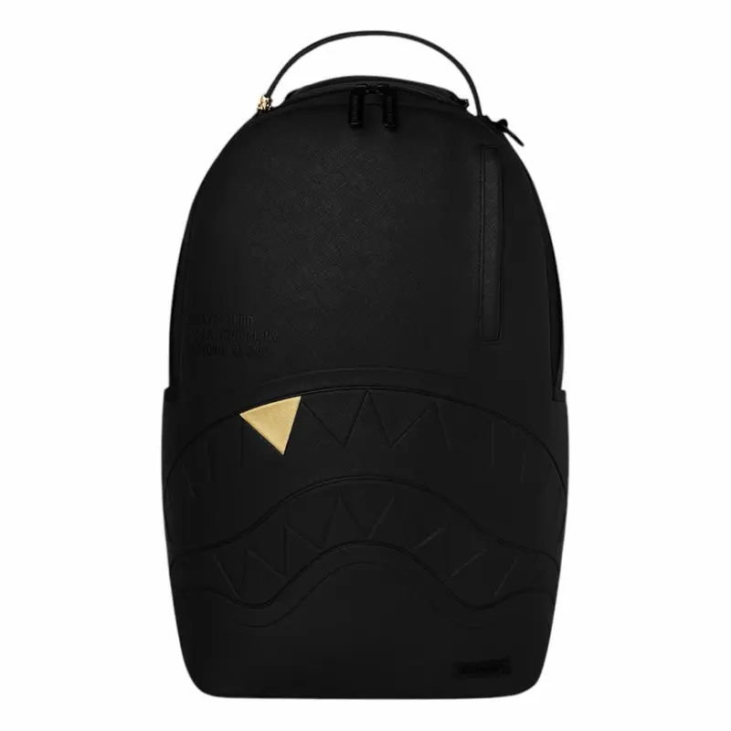 SPRAYGROUND Blacked Out Goldtooth Adult Everyday Backpack All-Over Print Design Built-In Organizer Multiple Storage Pockets book bag back  to school ✏️