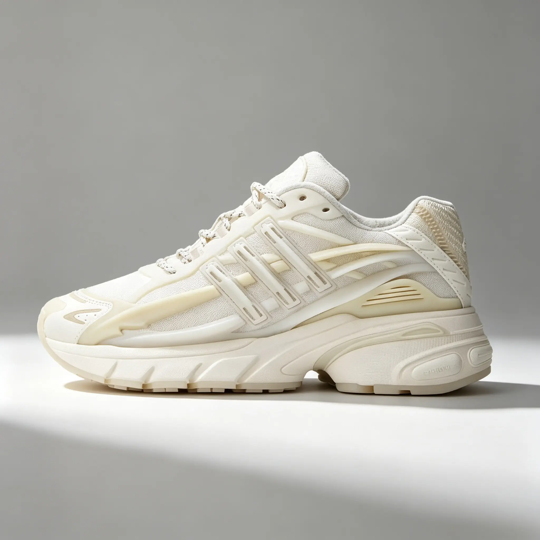 Pharrell x VIRGINIA x Adidas Adistar Jellyfish 'Triple White' Casual Trainers, Shoe
