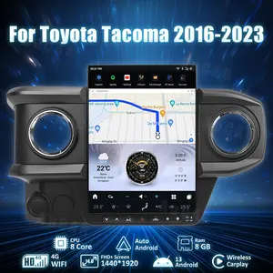 Aucar 13.8“ Toyota Tacoma 2016-2023 Tesla Style Head Unit Wireless Carplay Screen Upgrade GPS Navigation