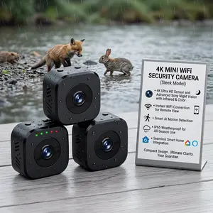 Security Camera 4K Mini Full Color Night Vision High Definition WiFi Monitor Waterproof Motion Detect Surveillance Smart Home