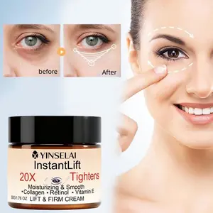 Instant Firming Eye Cream, Anti-Wrinkle & Fine Line Reducer, Peptide Collagen Formula, Bee Venom, 20x Tightening Effect, Skincare Booster
