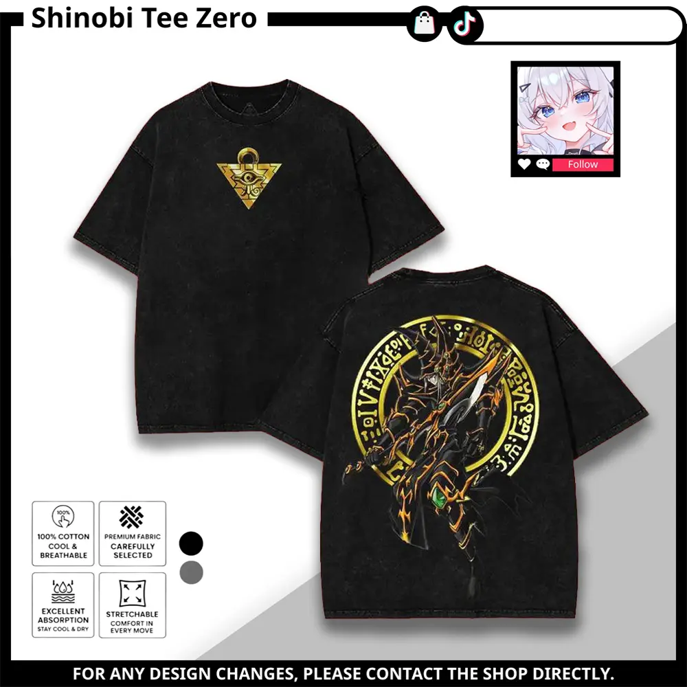 Dark Paladin v2 Magician Yugioh Yu-gi-oh Monster Card Yugi Muto Yami anime manga game 2 sided Washed Tshirt Hoodie Menswear Top graphic tees unisex merch wash vintage anime tee apparel