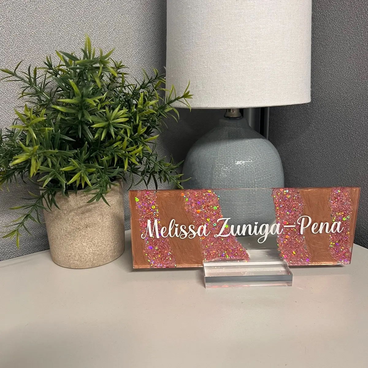 Personalized name plate